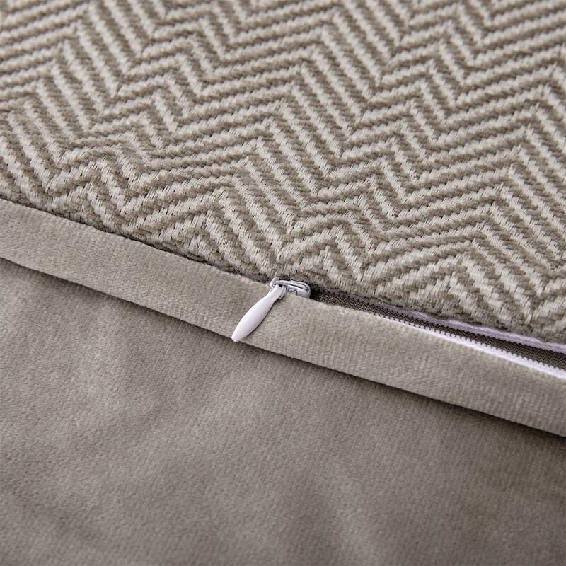 HiEnd Accents Fairfield Herringbone Linen Coverlet Set, 4PC