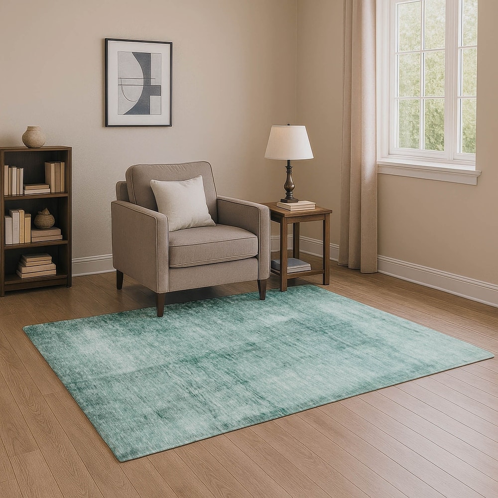 Premium Washable Super Soft Solid Ombre Mayfield Rug