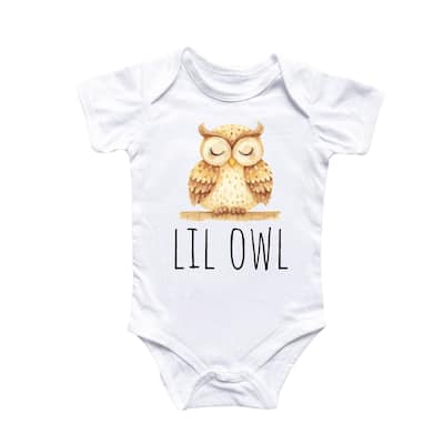 Little Owl - Baby Boy Girl Clothes Infant Bodysuit Funny Cute Newborn