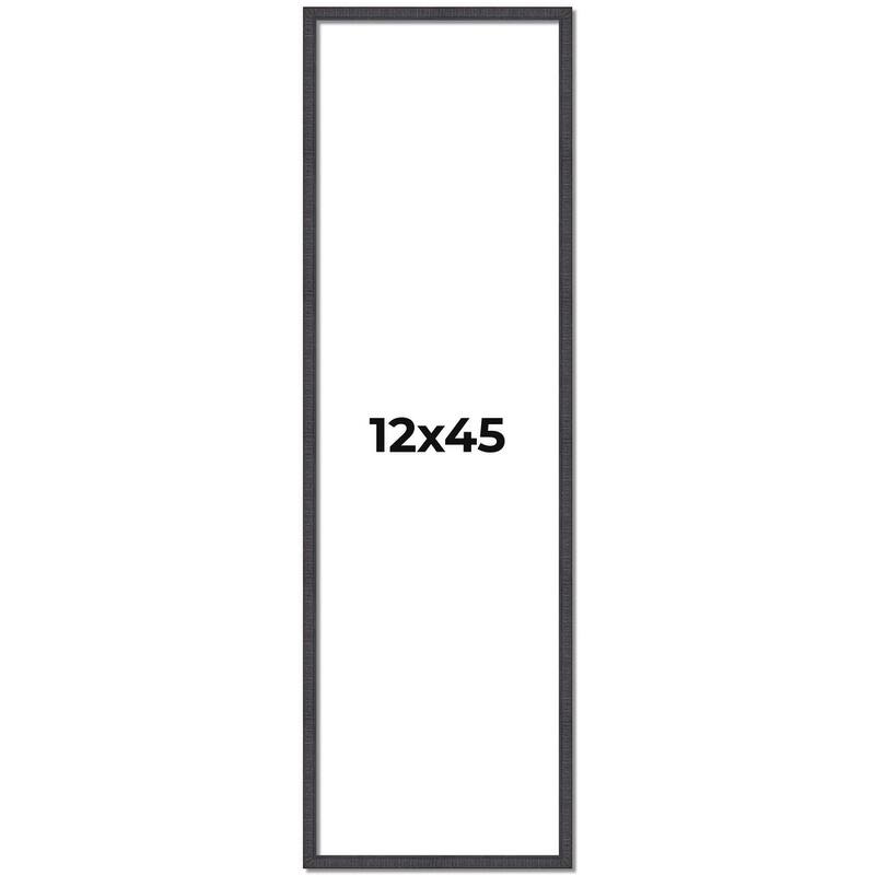 12x45 Frame Brown Picture Frame - Complete Modern Photo Frame Includes