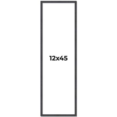 12x45 Frame Brown Picture Frame - Complete Modern Photo Frame Includes