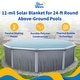 preview thumbnail 6 of 17, 12-mil Solar Blanket for Round 15-ft Above-Ground Pools - Clear
