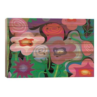 Mexico City Song Print On Wood by Charles Harker - Multi-Color