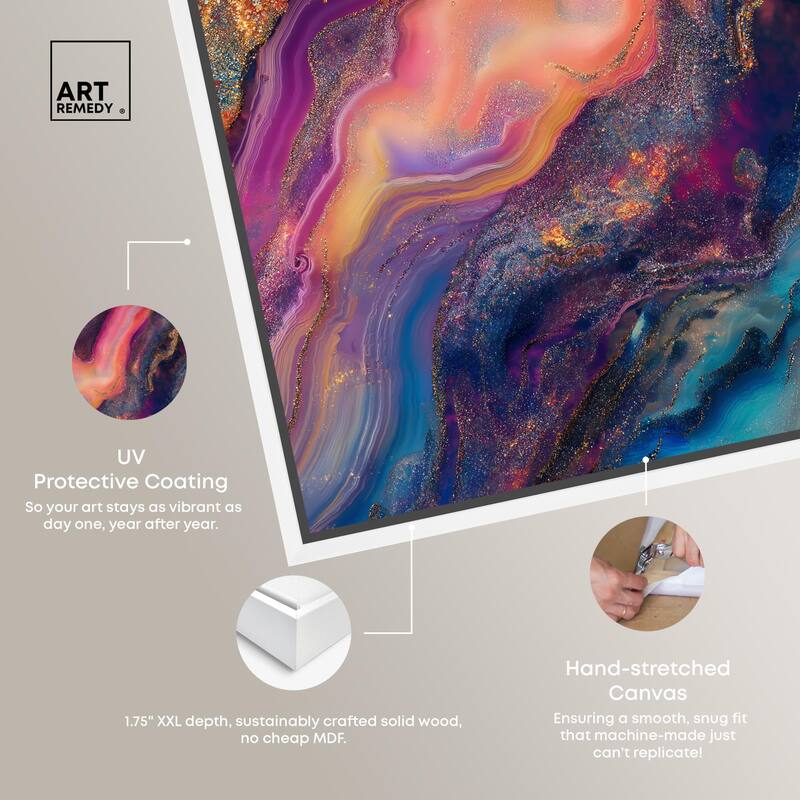Glittering Spectrum III Canvas by Art Remedy