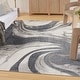 preview thumbnail 9 of 22, Nourison Astra Machine Washable Indoor only Abstract Area Rug Ivory/Grey - 7' 10" x 10'