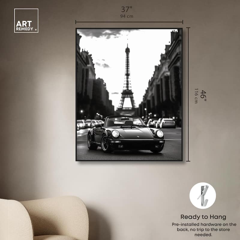 Street Scene with Porsche Canvas by Art Remedy