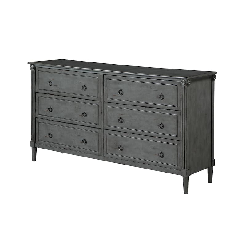 Joneigh Traditional 60-inch Wide 6-Drawer Double Dresser by Furniture of America