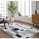 preview thumbnail 4 of 12, Pisa Transitional Abstract Area Rug Blue/Gray - 7' 10" x 10'