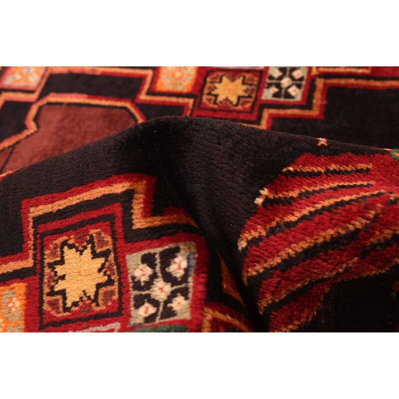 ECARPETGALLERY Hand-knotted Konya Anatolian Black, Red Wool Rug - 3'11 x 9'1