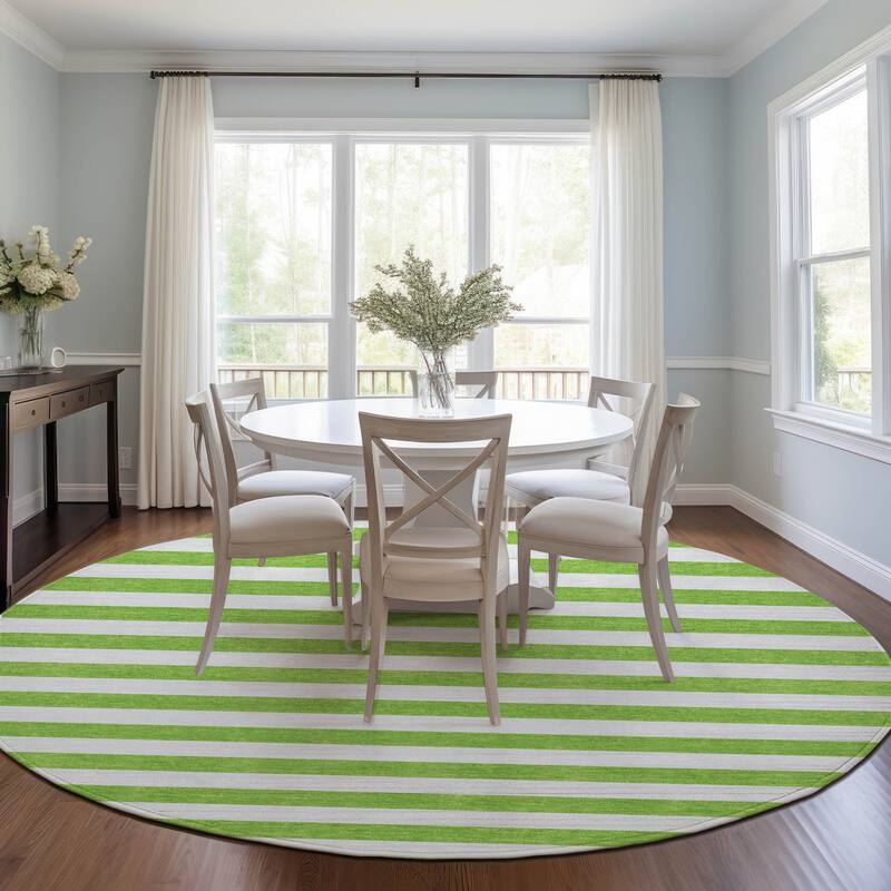 Almimo Stripe Weather Resistant Classic Meets Modern Outdoor Rug