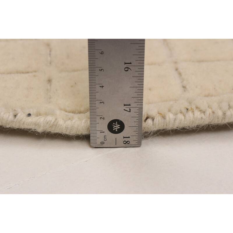 Kashkuli Gabbeh Ivory Rug 3'11" x 3'11" - 3'11 x 3'11