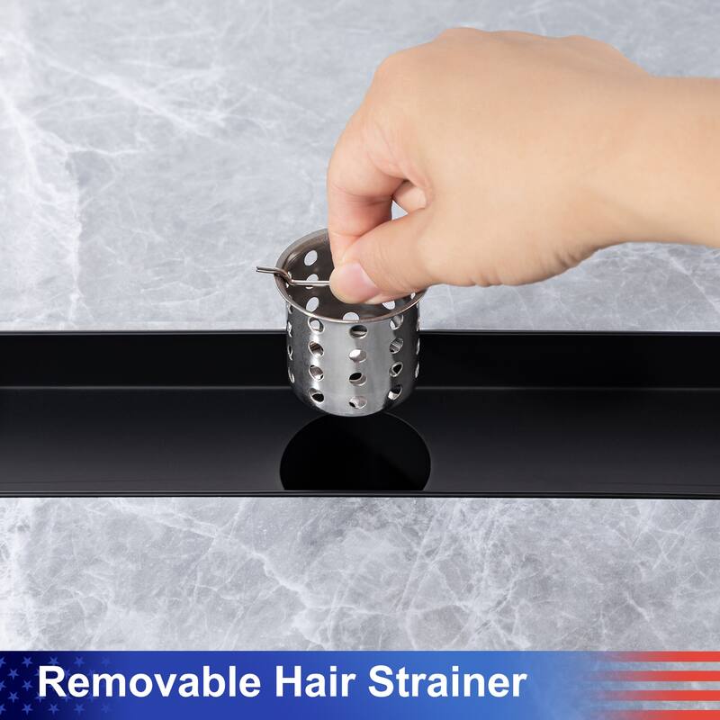 12'' W Linear Grid Shower Drain