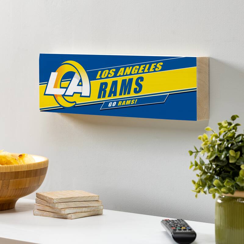 Los Angeles Rams Wooden Tabletop Mantel Shelf Sign