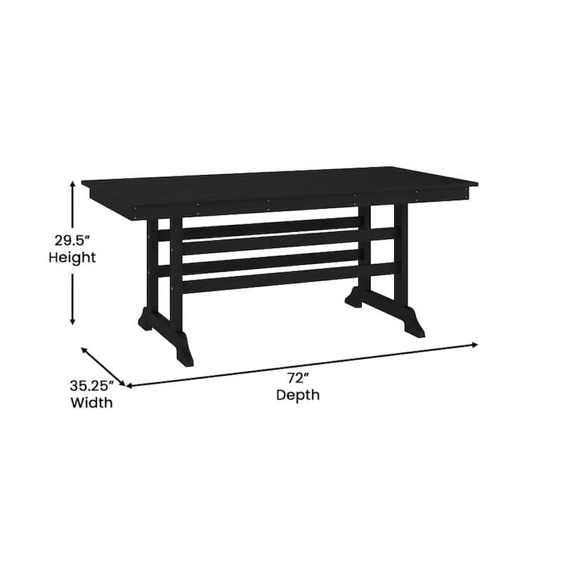 Commercial Grade Indoor-Outdoor Adirondack Style Table
