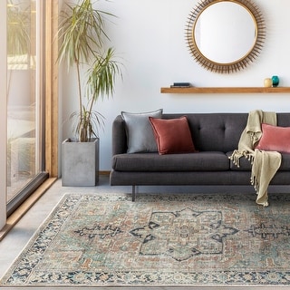 Artistic Weavers Maximus Traditional Medallion Machine Washable Area Rug