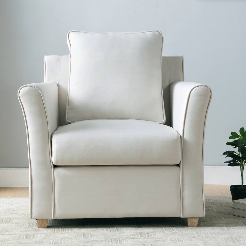 Golt Contemporary Flared Arm Padded Club Chair by Furniture of America