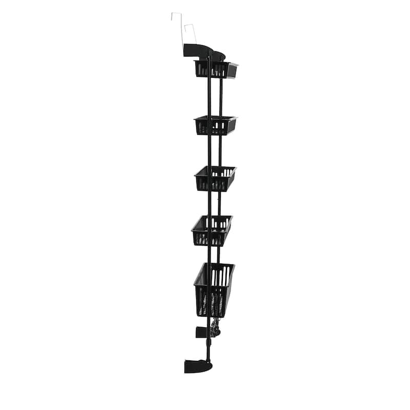 Household Essentials Over the Door Basket Storage Rack - 5 Basket