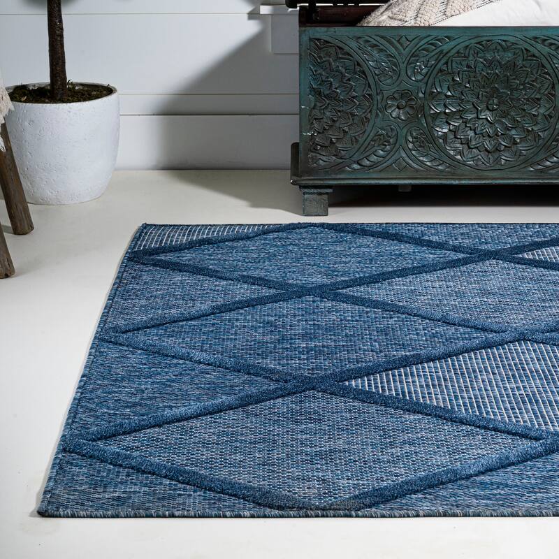 JONATHAN Y Talaia Diamond Trellis Indoor/Outdoor Area Rug