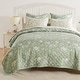 preview thumbnail 3 of 8, Greenland Home Fashions Olivia Butterfly Garden Reversible Cotton-Rich Quilt Set