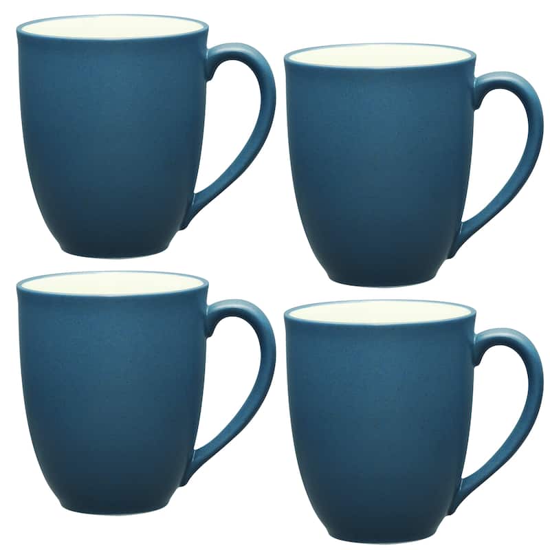 Noritake Colorwave Set Of 4 XL Large Mugs, 18 Oz. - Blue
