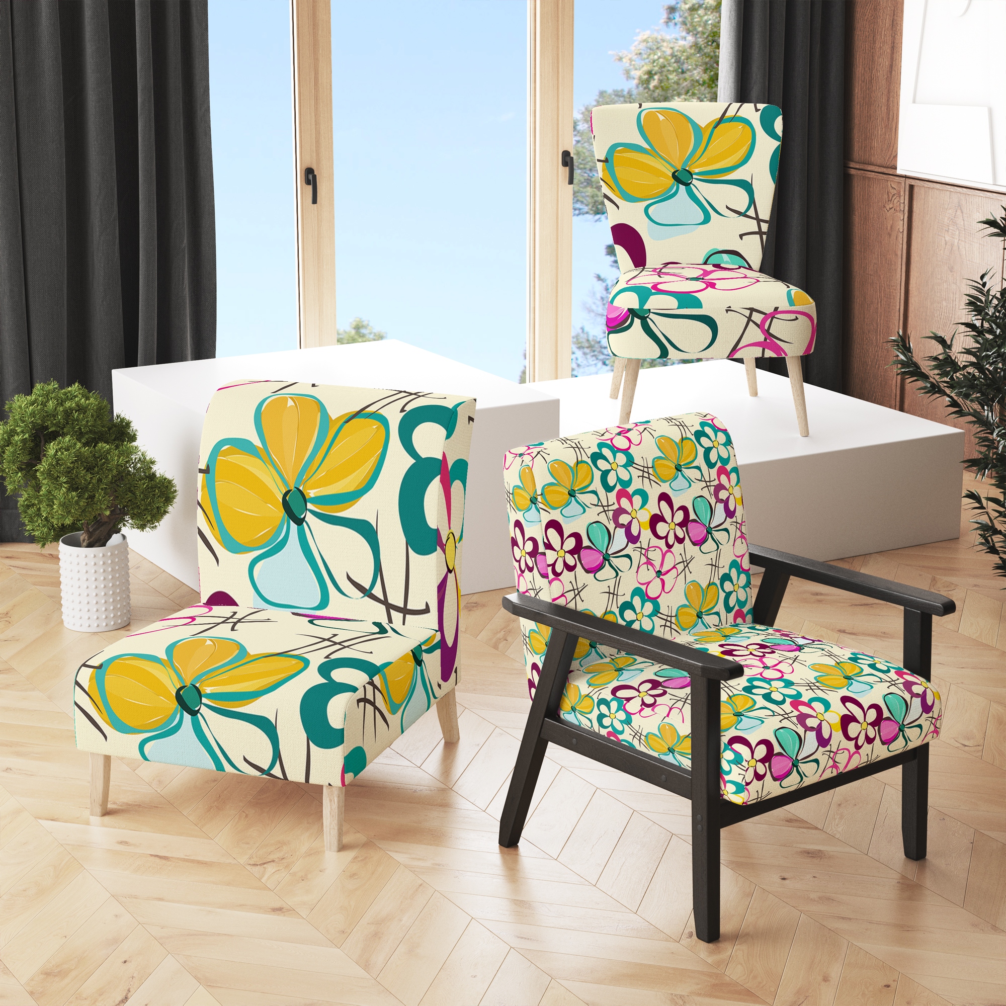 Multicolor accent chairs hotsell