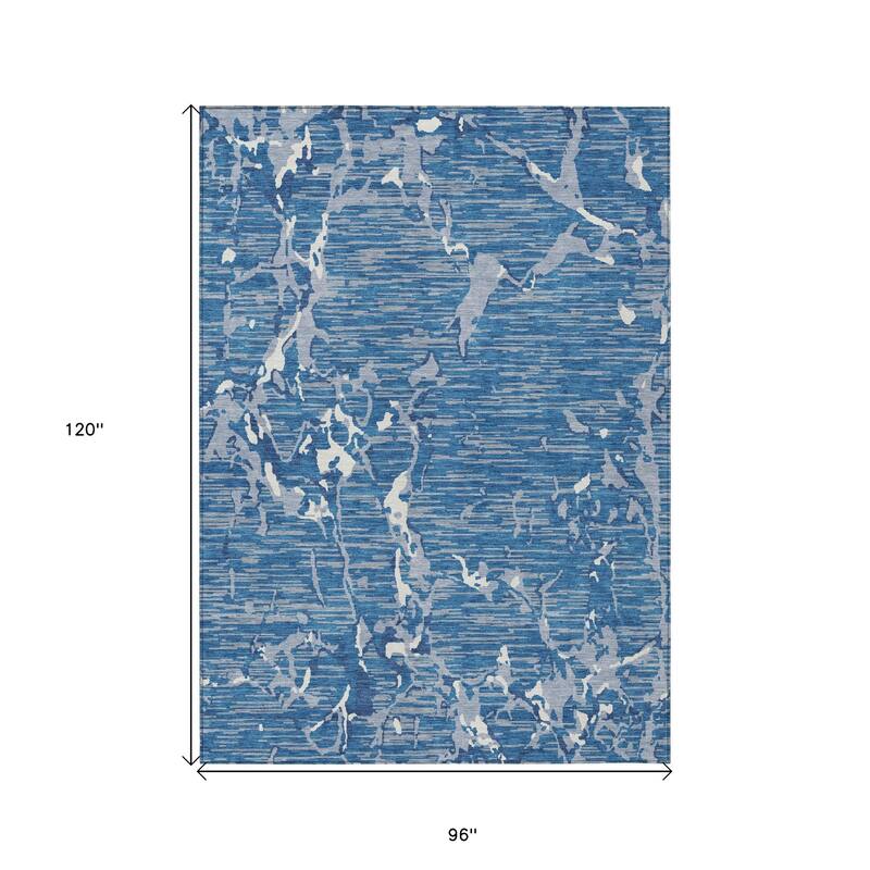 HomeRoots Striped Transitional Rectangle Outdoor Rug