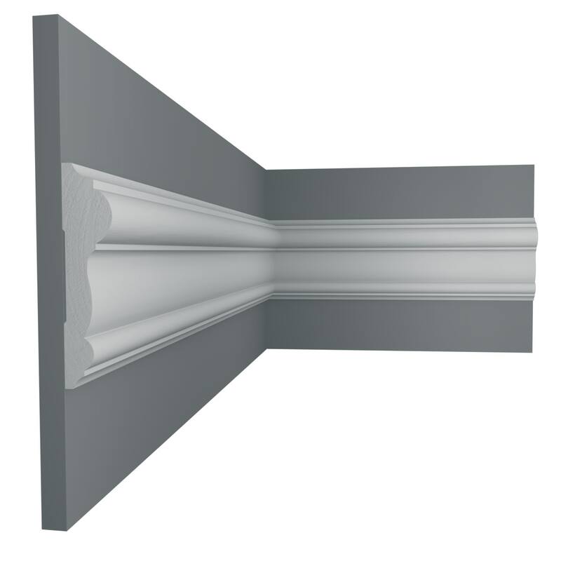 WM297: 11/16-in D x 3-in W x 96-in L Americraft Solid Hardwood Stain Grade Chair Rail Moulding