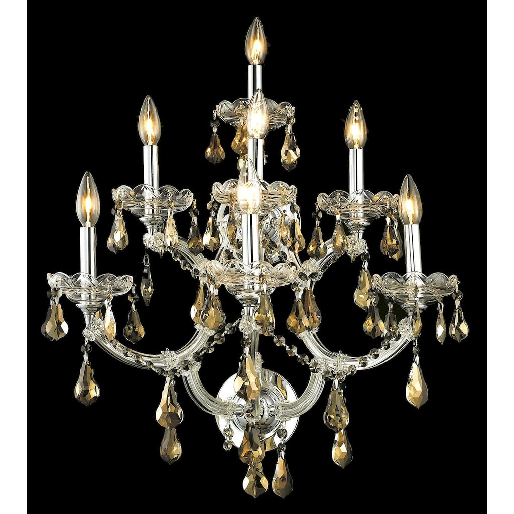 Fleur Illumination 7 light Chrome Wall Sconce