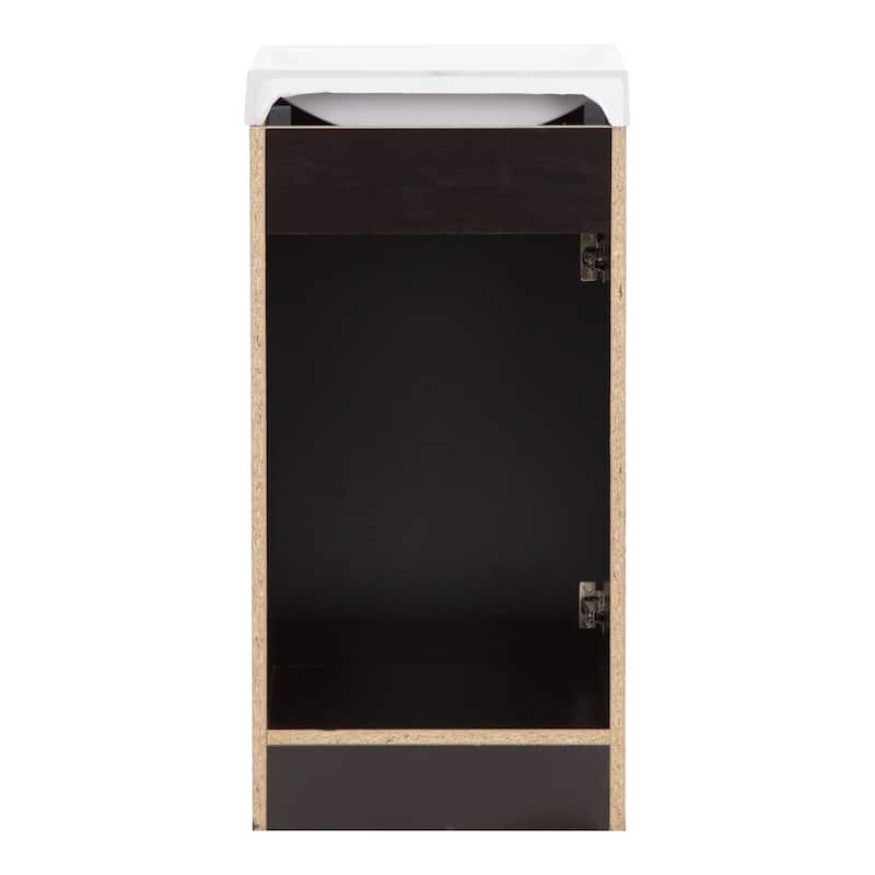 Merton 17" 1-Door Bathroom Vanity With White Sink Top