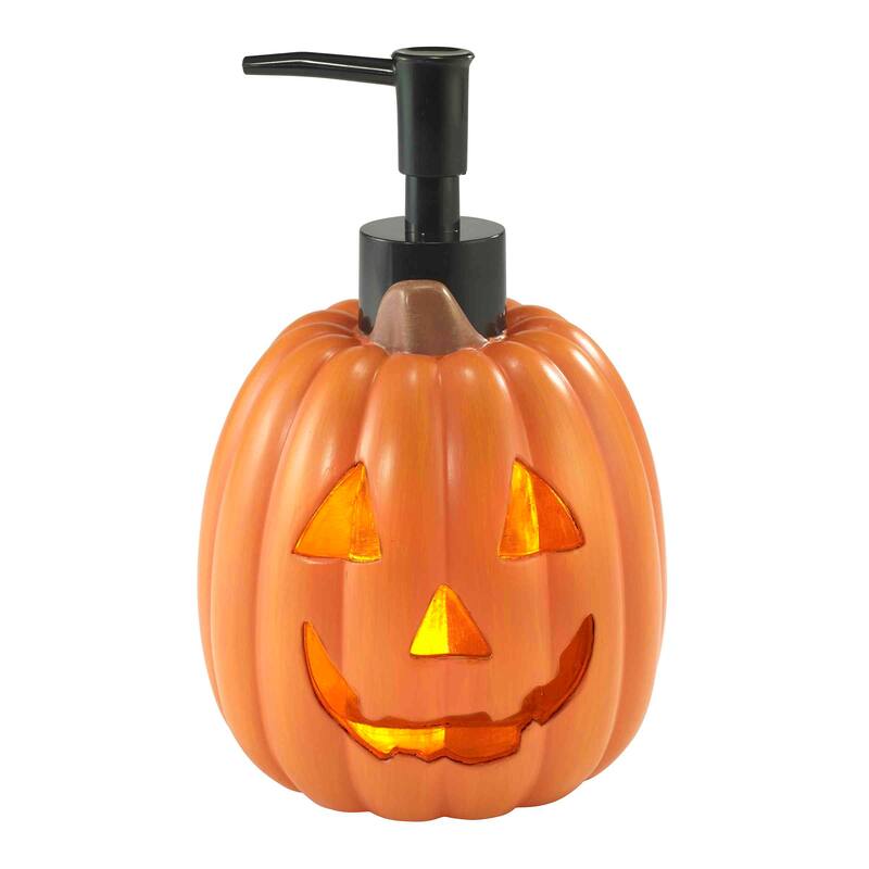 Avanti Linens Trick or Treat with Light Lotion Dispenser - Orange - Lotion Dispenser