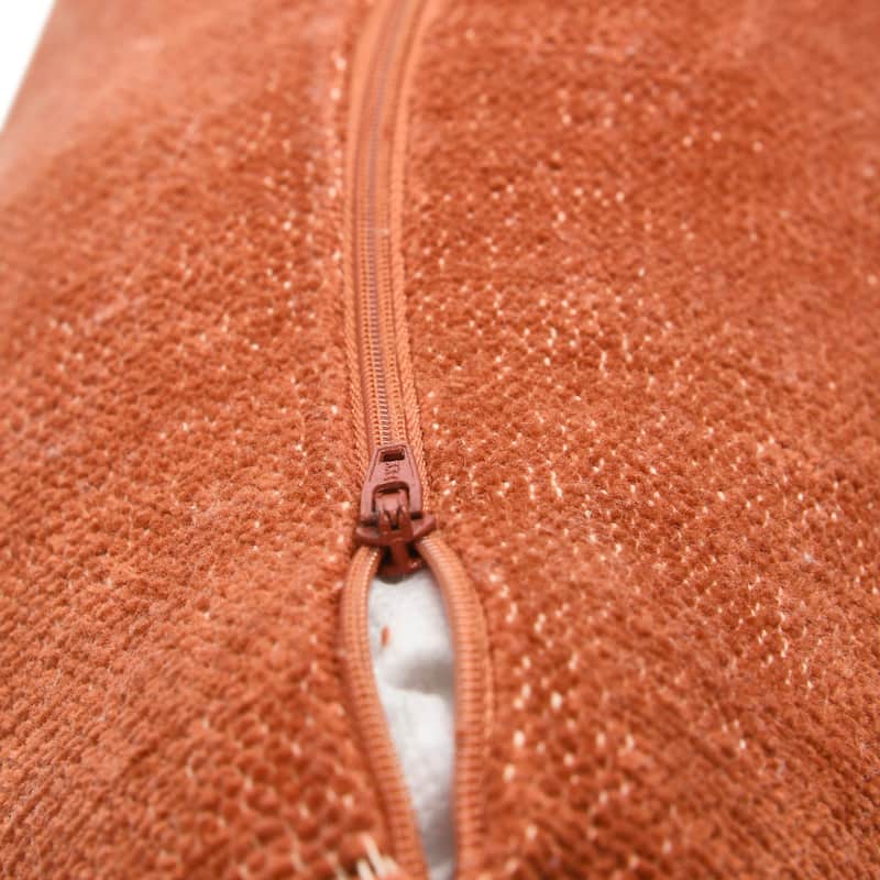 Cotton Chenille Lumbar Pillow with Tassels