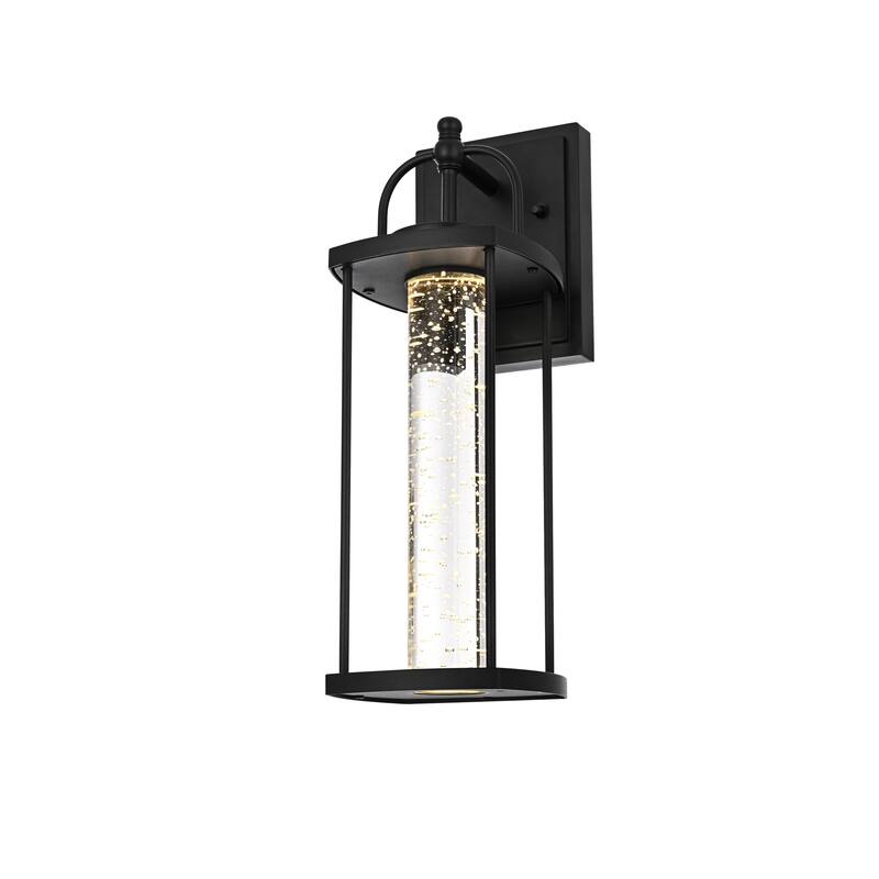 Leonora 15 inch LED Outdoor Wall sconce in Black - 15"