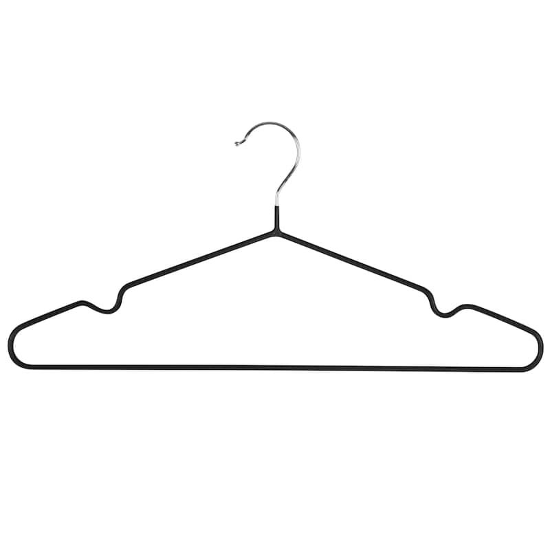Simplify 12 Pack Metal Hangers - Black