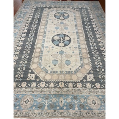 HERAT ORIENTAL Handmade Khotan Wool Rug - 13'1" x 18'
