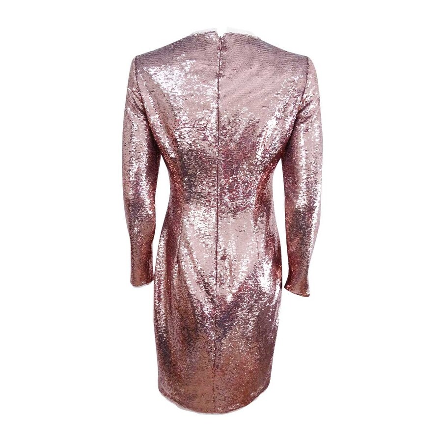 Calvin Klein Women's Sequined Sheath Dress (4, Gold) - Overstock - 41154490