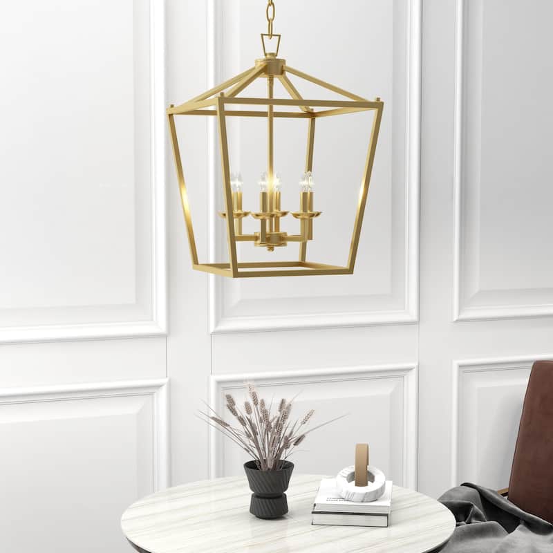 6 - Soft gold Light Pendant - 16"x16"x24"