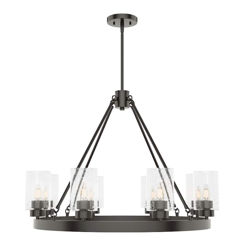 Hunter Hartland Wagon Wheel Chandelier - Dining Room, Kitchen, Entry - Modern Farmhouse, Industrial