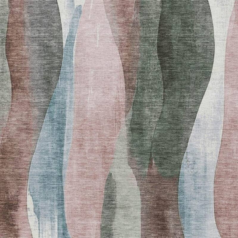 HomeRoots Abstract Transitional Rectangle Outdoor Rug