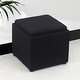 preview thumbnail 4 of 25, Adeco Storage Ottoman With Tray