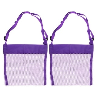 2pcs Mesh Beach Bag, Small Sand Backpack Sea Shell Tote Bags with ...