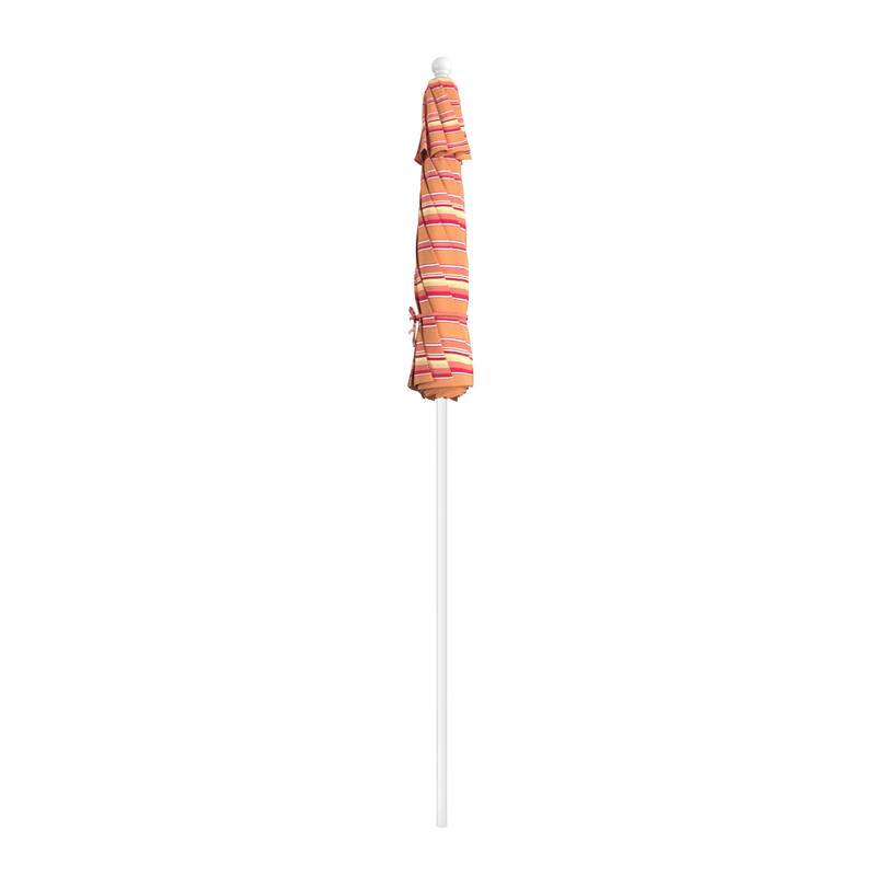 California Umbrella 75' Venture Series Patio Umbrella, White Aluminum Pole Fiberglass Ribs Push Lift Sunbrella