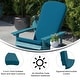 preview thumbnail 32 of 44, Indoor/Outdoor Folding Adirondack Chairs with Cushions - Set of 2 - 30.25"W x 34"D x 37"H