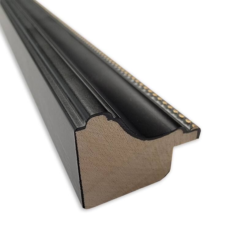 Stylish Black Wood Framed Grey Corkboard Bulletin Board