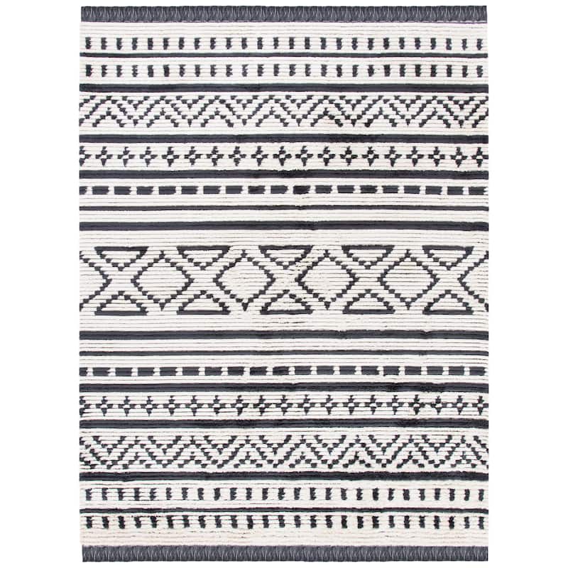 SAFAVIEH Burko Heikea Moroccan Boho 1-inch Thick Rug