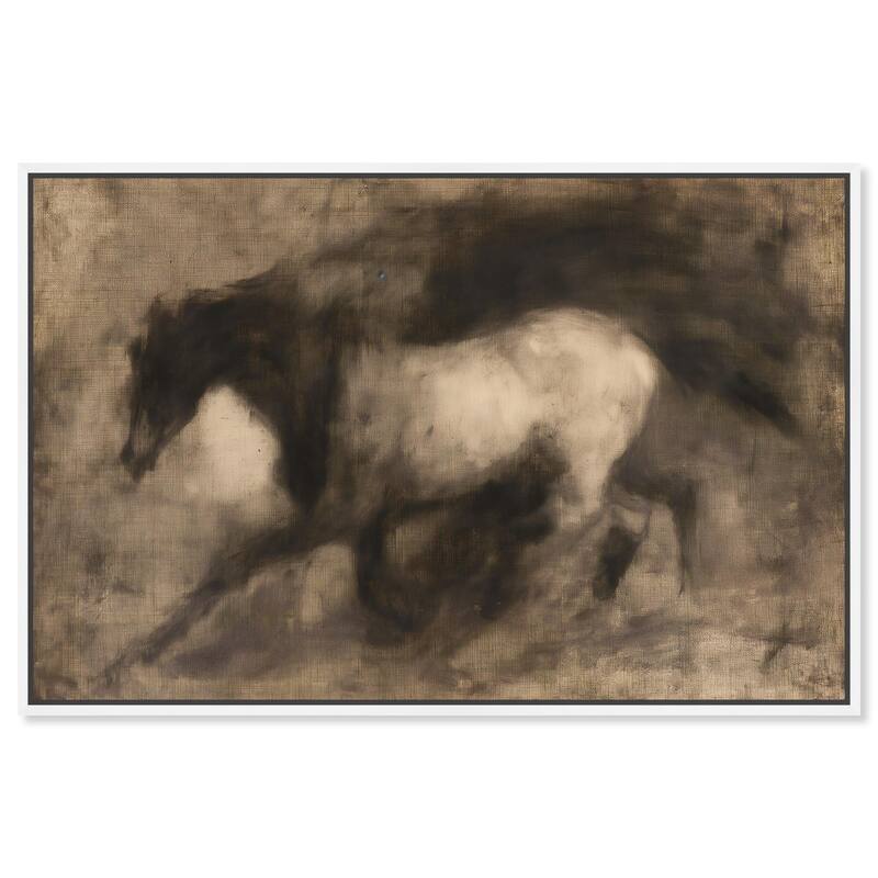 Dark Horse Canvas by Art Remedy - White - 15" x 10"