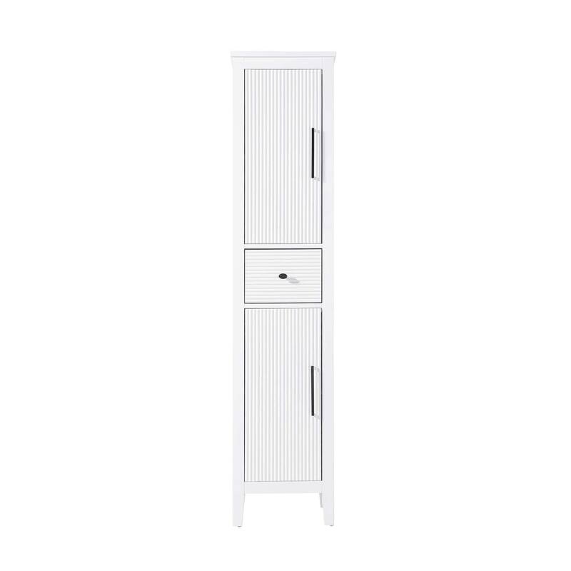 Kensington 16-28 Inch Bath Storage Cabinet - White - 16"