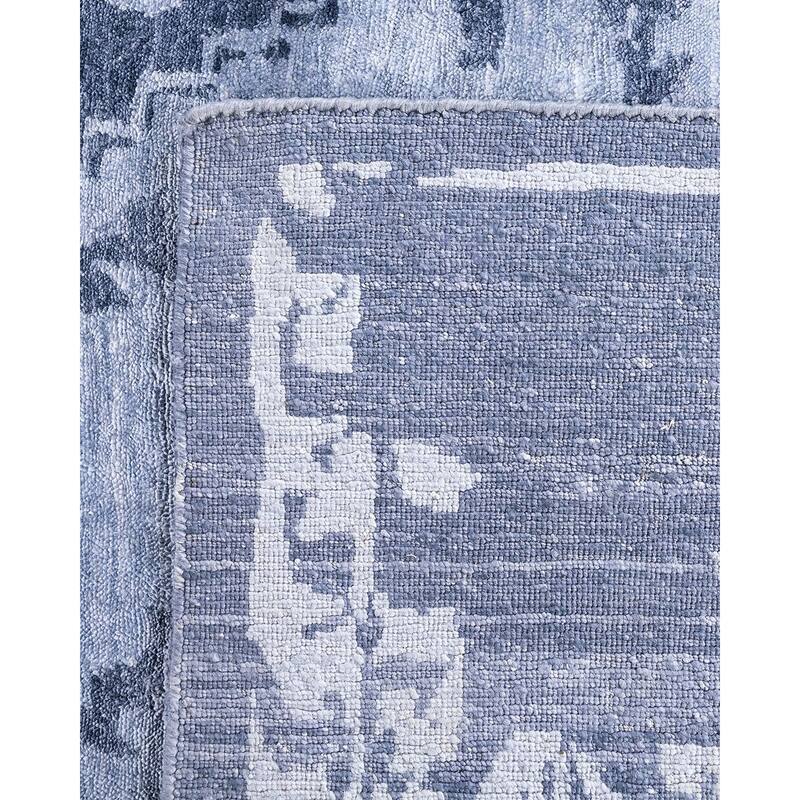 Modern One-of-a-Kind Hand-Knotted Area Rug - White, 8' 3" x 10' 6" - 8' 3" x 10' 6"