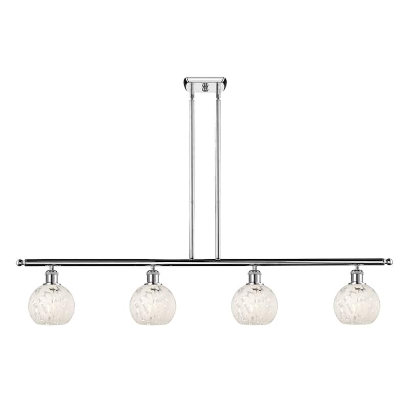 Innovations Lighting 516-4I-9-48-White Mouchette-Indoor Pendant White