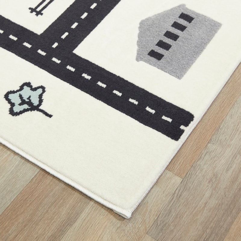 Mod-Tod Urban Adventure Road Map Kids' Rug
