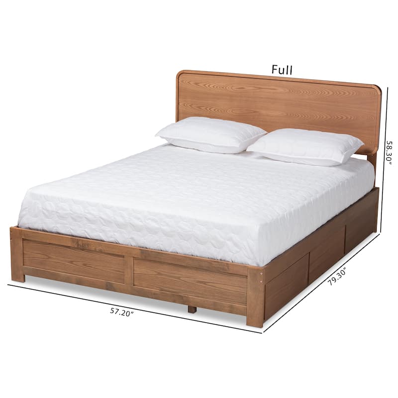 Eleni Modern and Contemporary Transitional 3-Drawer Storage Bed